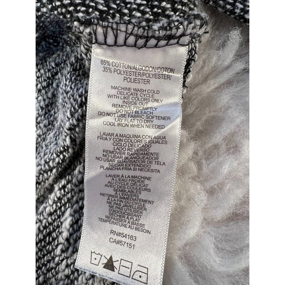 Calvin Klein Sweater Women's Lg Heather Gray Petal Fold Oversized Cowl Neck - Picture 10 of 10